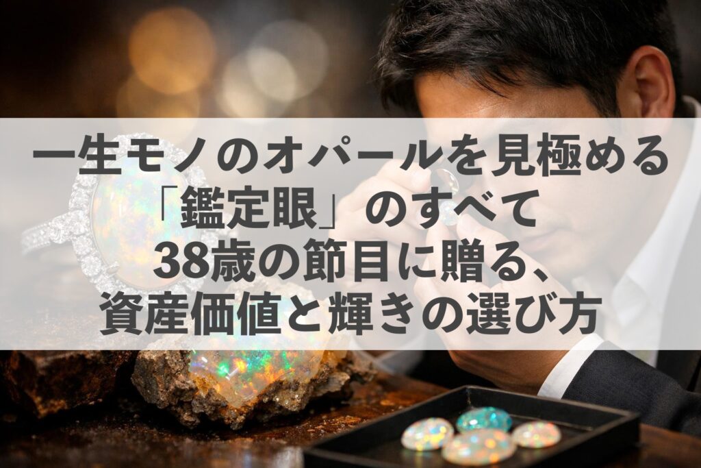 一生モノのオパールを見極める「鑑定眼」のすべて｜38歳の節目に贈る、資産価値と輝きの選び方
